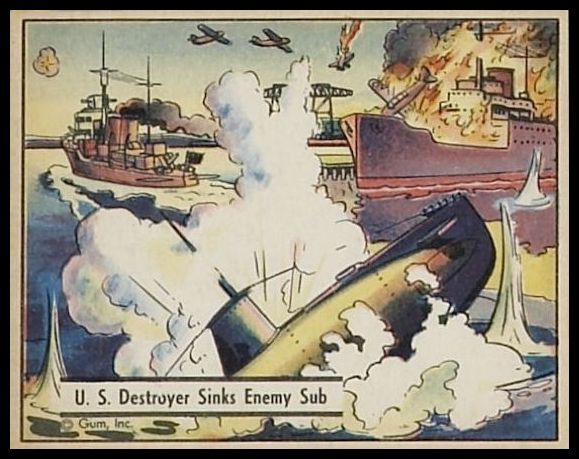 6 US Destroyer Sinks Enemy Sub